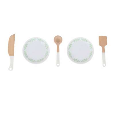 Wooden MDF MODERN CLASSIC Children's Kitchen Set with Accessories 82 cm Pink