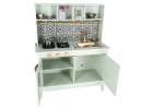 Wooden MDF children's kitchen with sound effects mint green 5