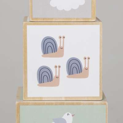 Wooden Shape Sorter Pyramid Tower Educational Puzzle