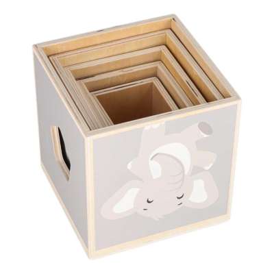 Wooden Shape Sorter Pyramid Tower Educational Puzzle