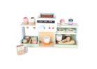 Wooden café and bakery for kids coffee machine cupcakes ice cream desserts 9