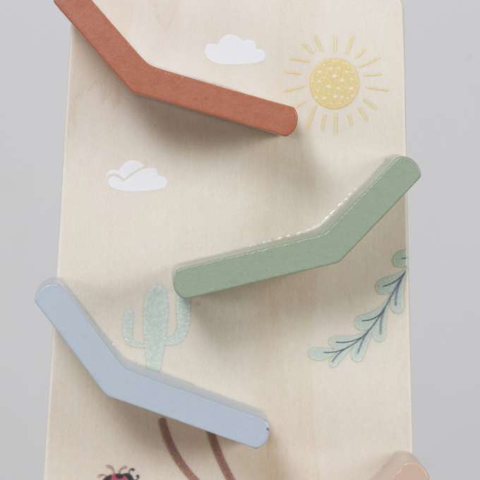 Wooden car slide track for 2 cars