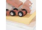 Wooden car slide track for 2 cars 4