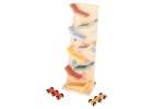 Wooden car slide track for 2 cars 4