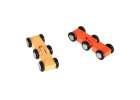 Wooden car slide track for 2 cars 6
