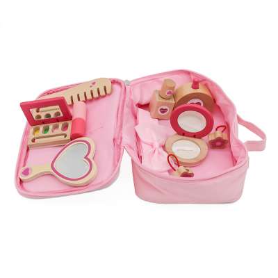 Wooden makeup set for girls makeup beauty products and accessories