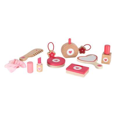 Wooden makeup set for girls makeup beauty products and accessories