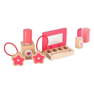 Wooden makeup set for girls makeup beauty products and accessories