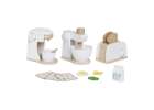 Wooden toy toaster coffee maker and mixer set a kitchen appliance set for kids 2