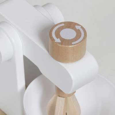 Wooden toy toaster coffee maker and mixer set a kitchen appliance set for kids