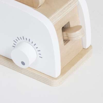Wooden toy toaster coffee maker and mixer set a kitchen appliance set for kids