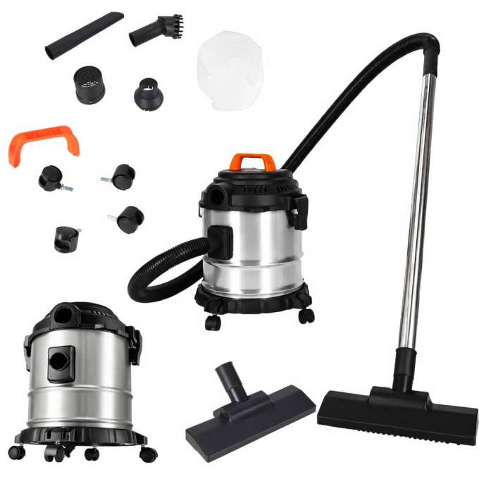 Workshop vacuum wet/dry 20L 22000Pa 2000W blower HEPA fireplace use