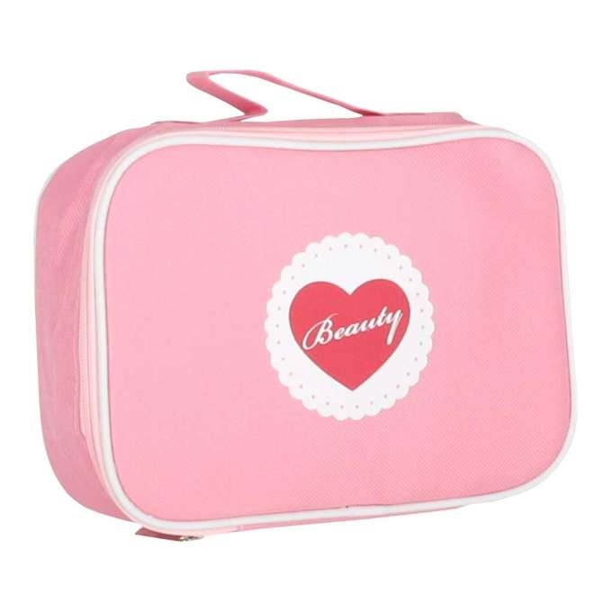 Zestaw kosmetyczny drewniany dla dziewczynki make up beauty kosmetyczka akcesoria
