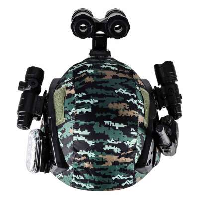 Zestaw żołnierza militarny hełm walkie talkie lornetka latarka