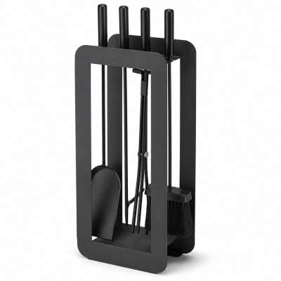 Accessories fireplace and stove tools 5-in-1 fireplace set stand frame