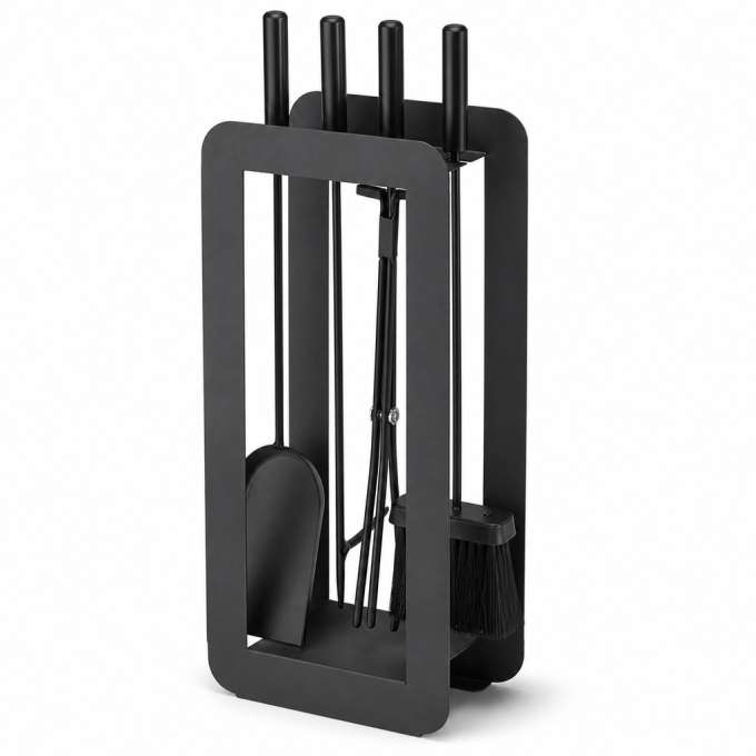 Accessories fireplace and stove tools 5-in-1 fireplace set stand frame