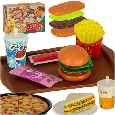 Kids' Snacks Pizza Desserts and Toys 56-Piece Set