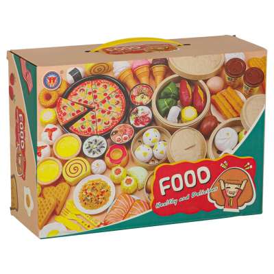 Kids' Snacks Pizza Desserts and Toys 56-Piece Set