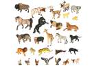 Animal figurines zoo safari farm animals accessories box of 28 pieces 1