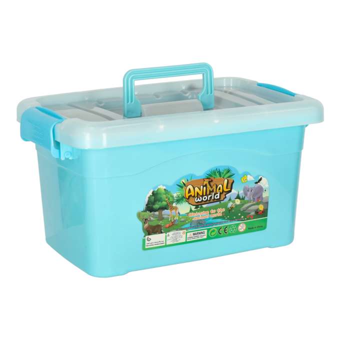 Animal figurines zoo safari farm animals accessories box of 28 pieces