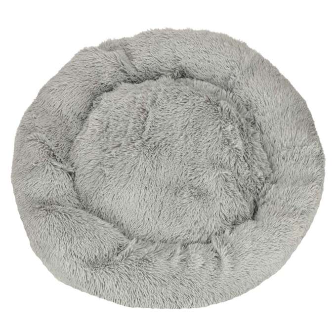 Plush Dog Bed 100 cm Light Gray