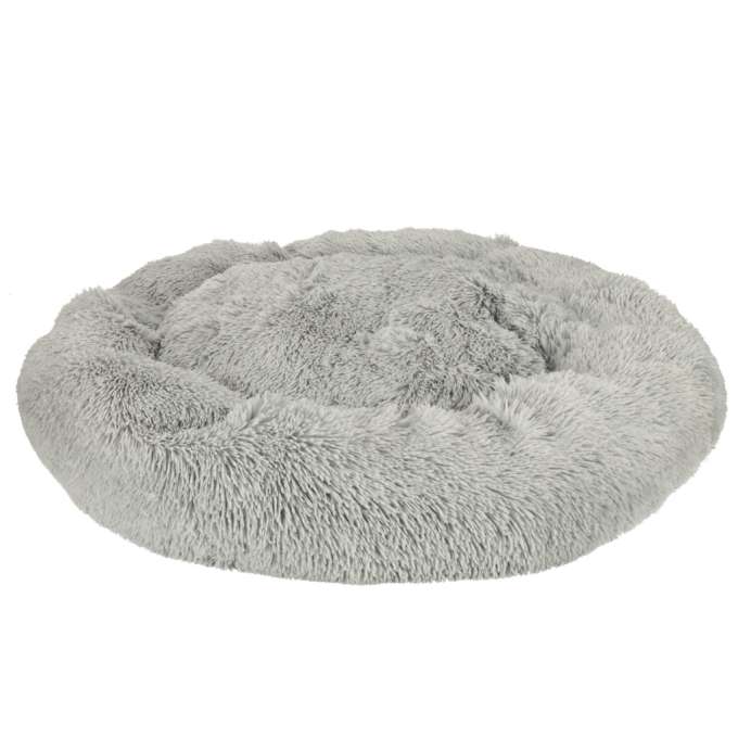 Plush Dog Bed 100 cm Light Gray