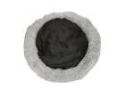 Plush Dog Bed 100 cm Light Gray 4
