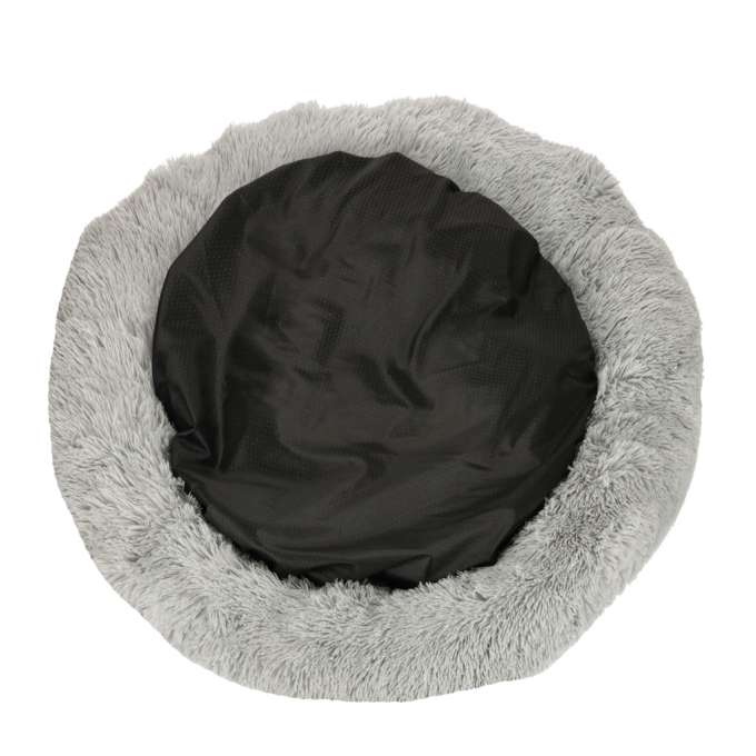Plush Dog Bed 100 cm Light Gray
