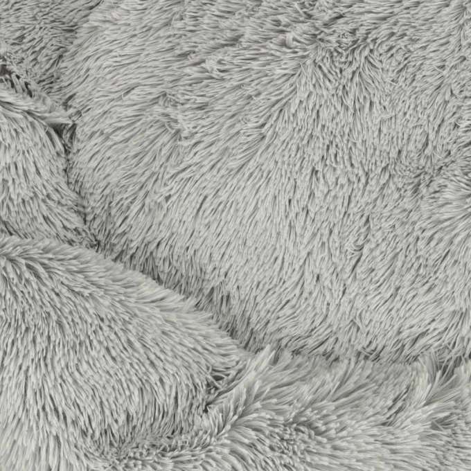 Plush Dog Bed 100 cm Light Gray