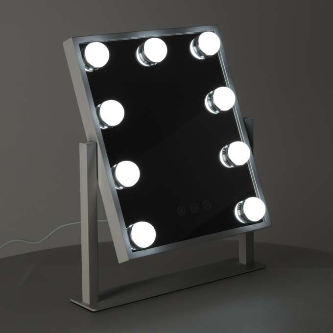 Lusterko do makijażu 9 LED z żarówkami USB 25x30cm