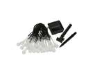 Lampki solarne ogrodowe sople 6,5m 30LED zimny bia 4