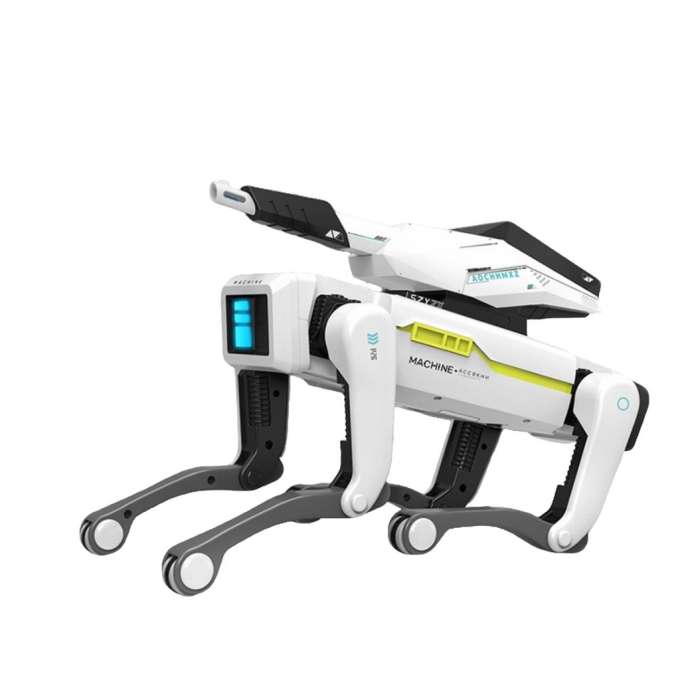 Robot pies interaktywny zdalnie sterowany z wyrzutnią sterowaniem głosowym