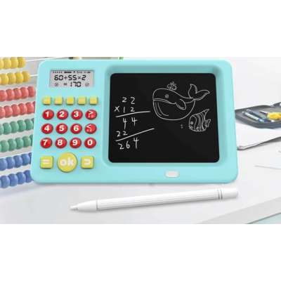 Tablet graficzny do rysowania z kalkulatorem notatnik elektroniczny znikopis