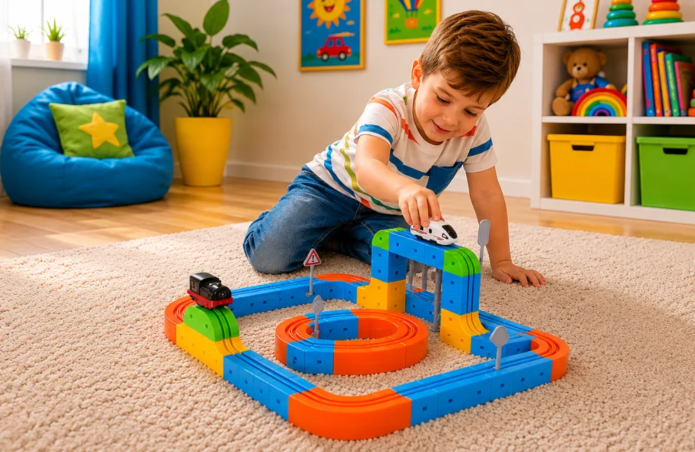 Magnetic building blocks for kids