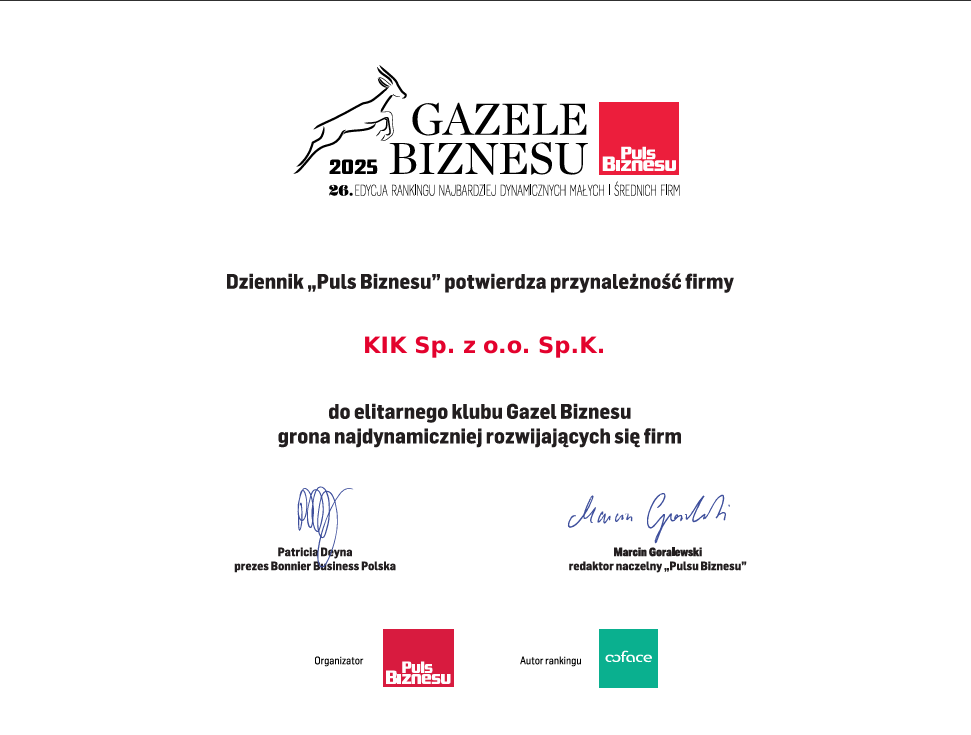 dyplom gazele biznesu