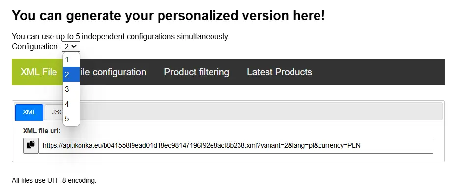 switch between your private versions