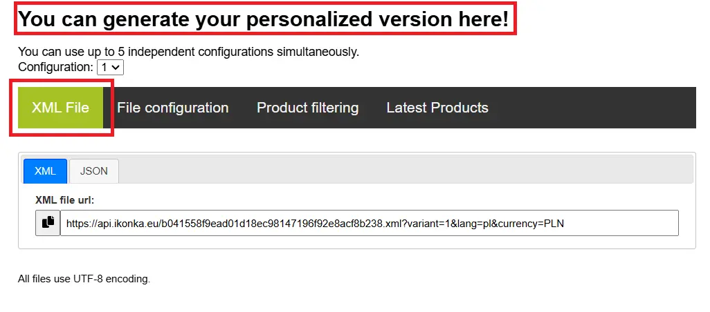 generate personalized version
