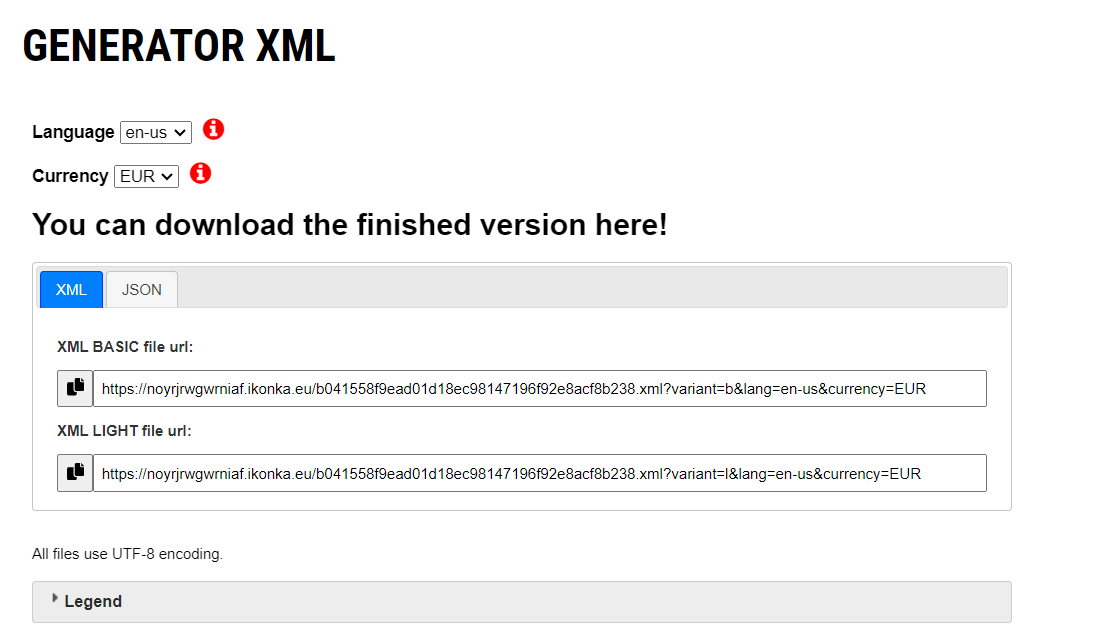 download xml